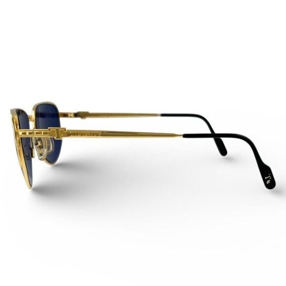 Tiffany & Co. Lunettes Vintage 23k Gold Plated Sunglasses Blue main image 8